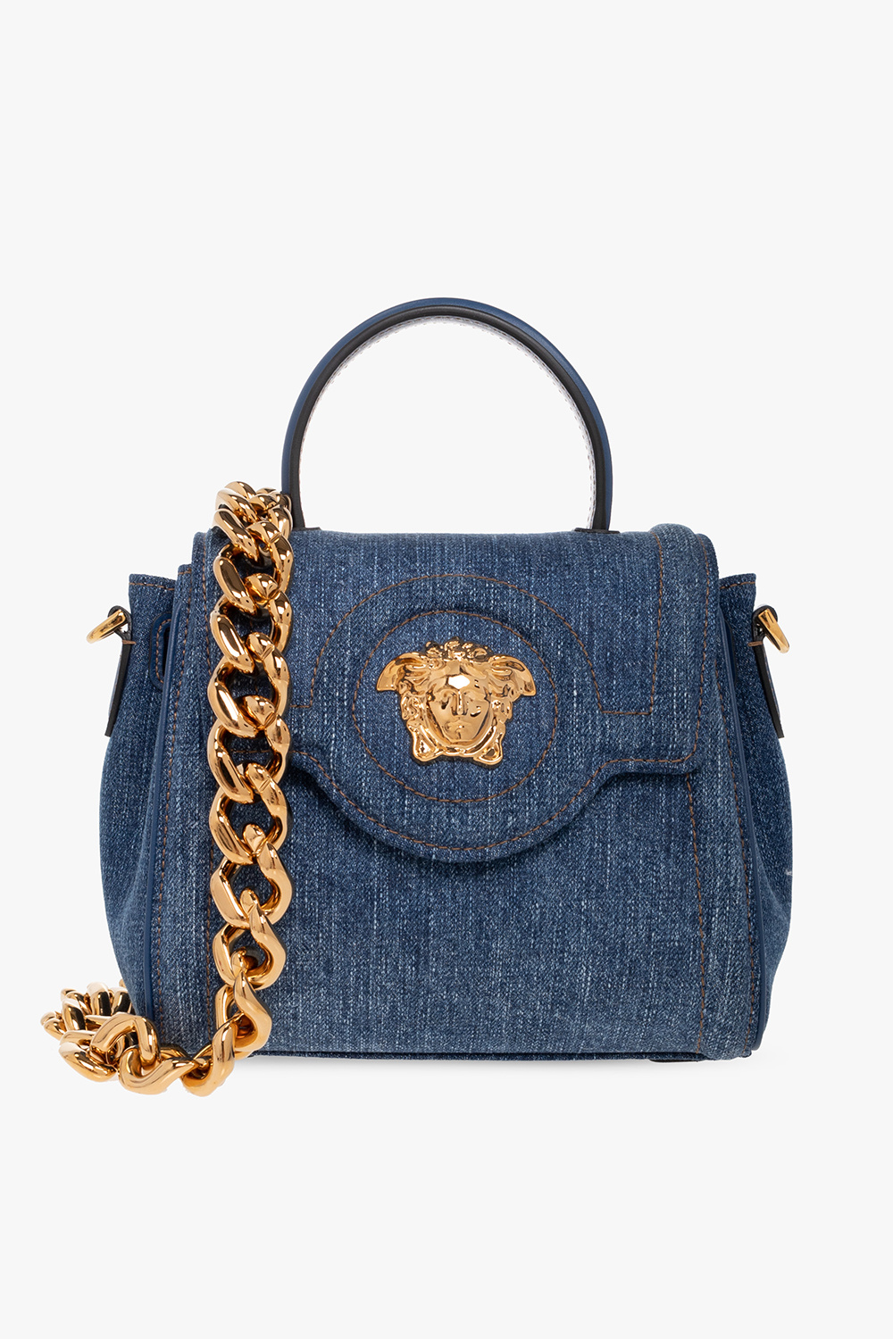 【23AW NEW】VERSACE_women / La Medusa フローラルデニムバッグ 23AW NEW】VERSACE_women / La Medusa フローラルデニムバッグ